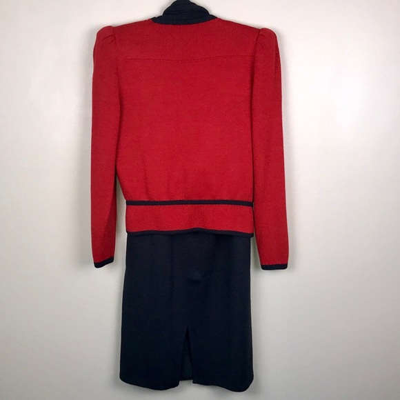 ST. JOHN by Marie Gray Red Vintage Suit - Picture 2 of 8